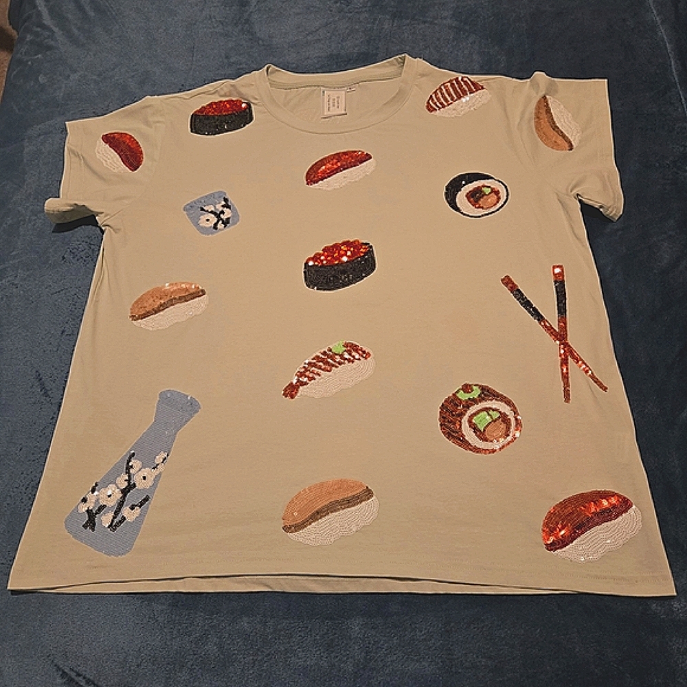 Sushi Sequin T-Shirt